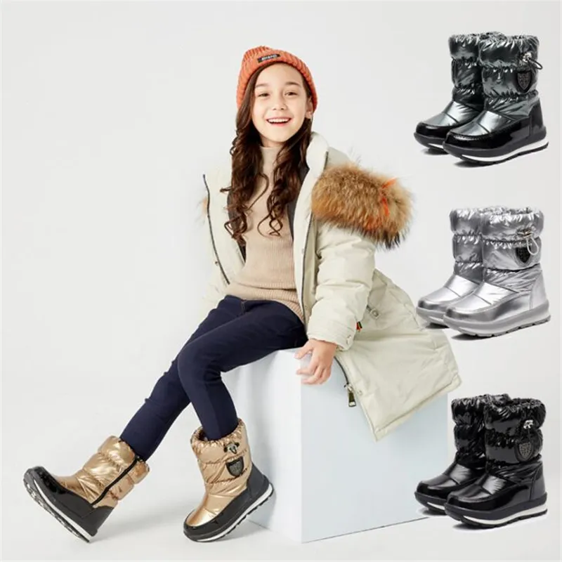 Thumbnail: -30 Degree Russia Real Wool Keep Warm Women Ankle Boots Winter Shoes Ladies