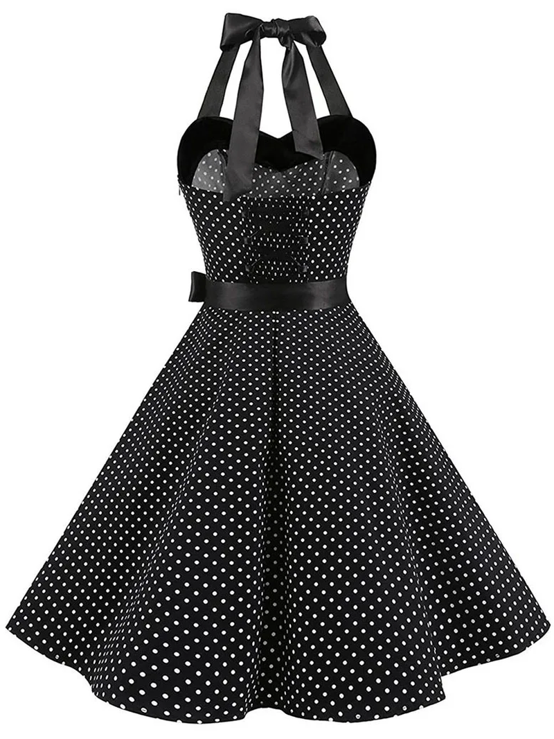 Thumbnail: Women's Polka Dot Print Summer Dress