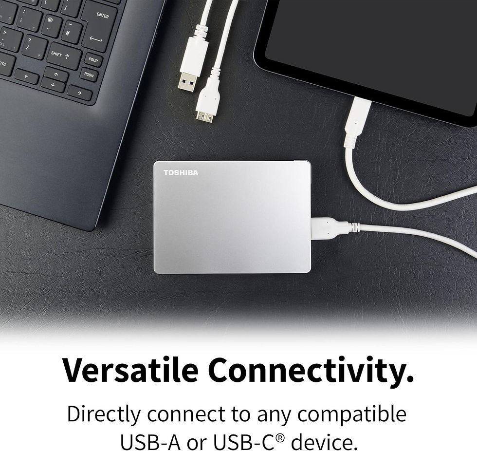 Miniatura: Toshiba Canvio Flex 2TB Portable 2.5’’ External Hard Drive, USB 3.2