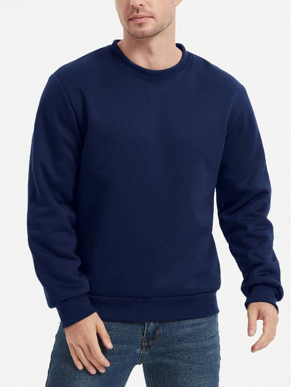 Miniatura: Men's Fleece-Lined Warm Sweatshirt – Ultra-Soft and Stylish