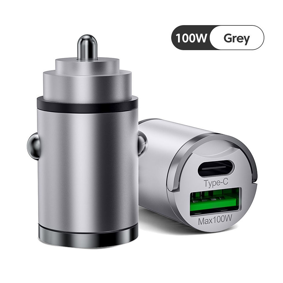 Thumbnail: Mini 100W USB PD Mobile Phone Fast Car Charger