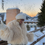 Thumbnail: Warm Fluffly Faux Fur Coats for Women Elegant Lapel Long Sleeve Short Jacket
