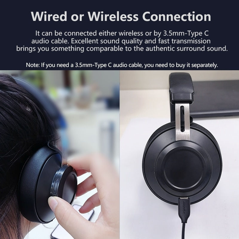 Thumbnail: Bluedio BT5 Over Ear Bluetooth Wireless Headphones