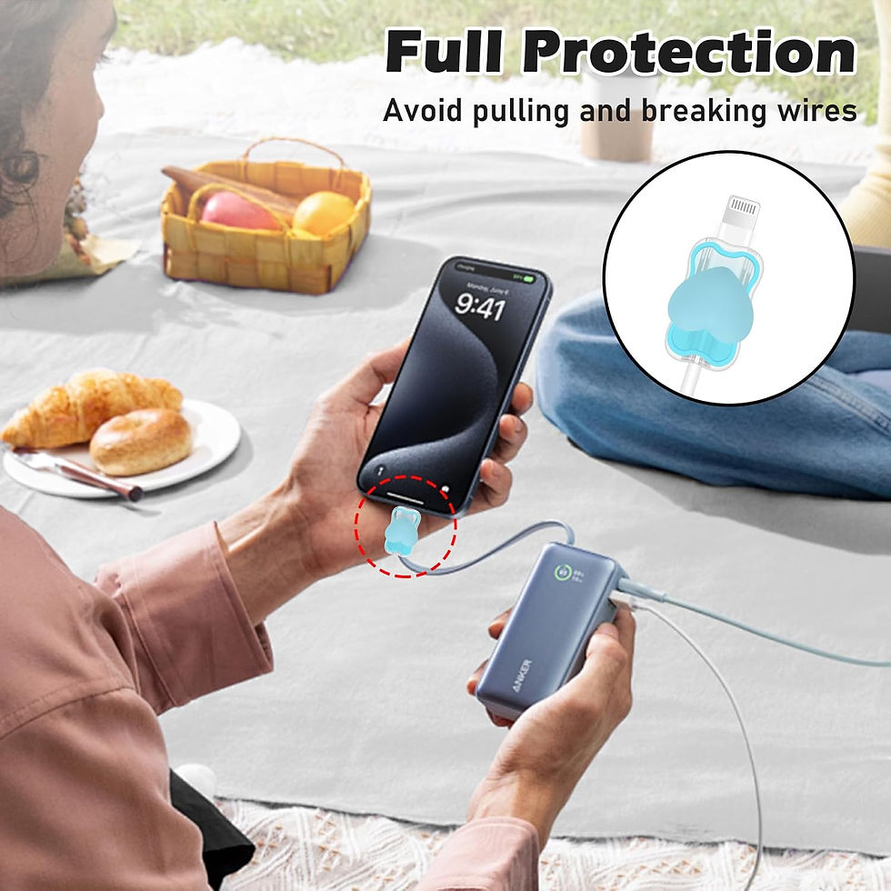 Miniatura: Heart Cable Protector & Charging Cord Set