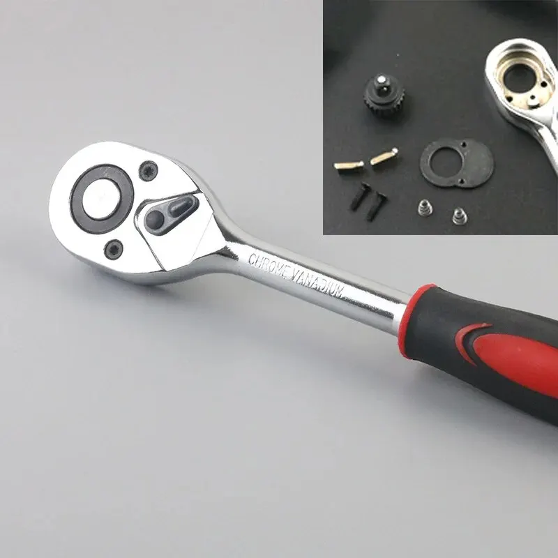 Thumbnail: Collection 46Pcs Car Repair Tool Kit 1/4-Inch Socket Set Car Repair