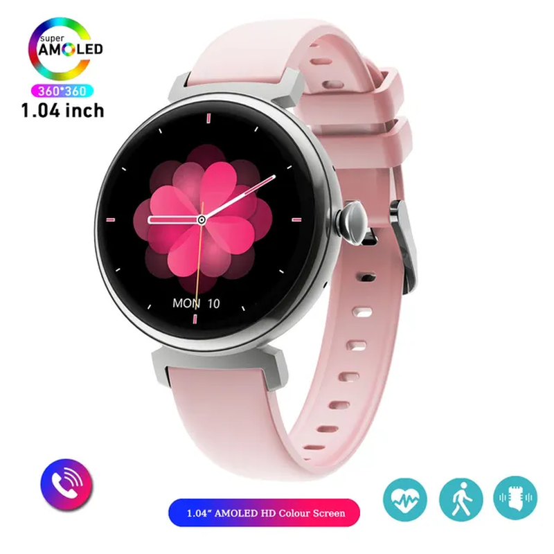 Miniature : 1.04 Inch AMOLED Screen Fashion Ladies Smart Watch Screen Always Display Bluetoo
