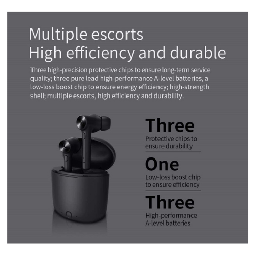 Thumbnail: Bluedio Hurricane True Wireless Earbuds Bluetooth with Face Detection Auto On