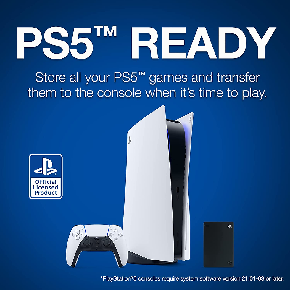Thumbnail: Seagate Game Drive for PS5 and PS4 – 2TB Portable External Hard Drive, Black