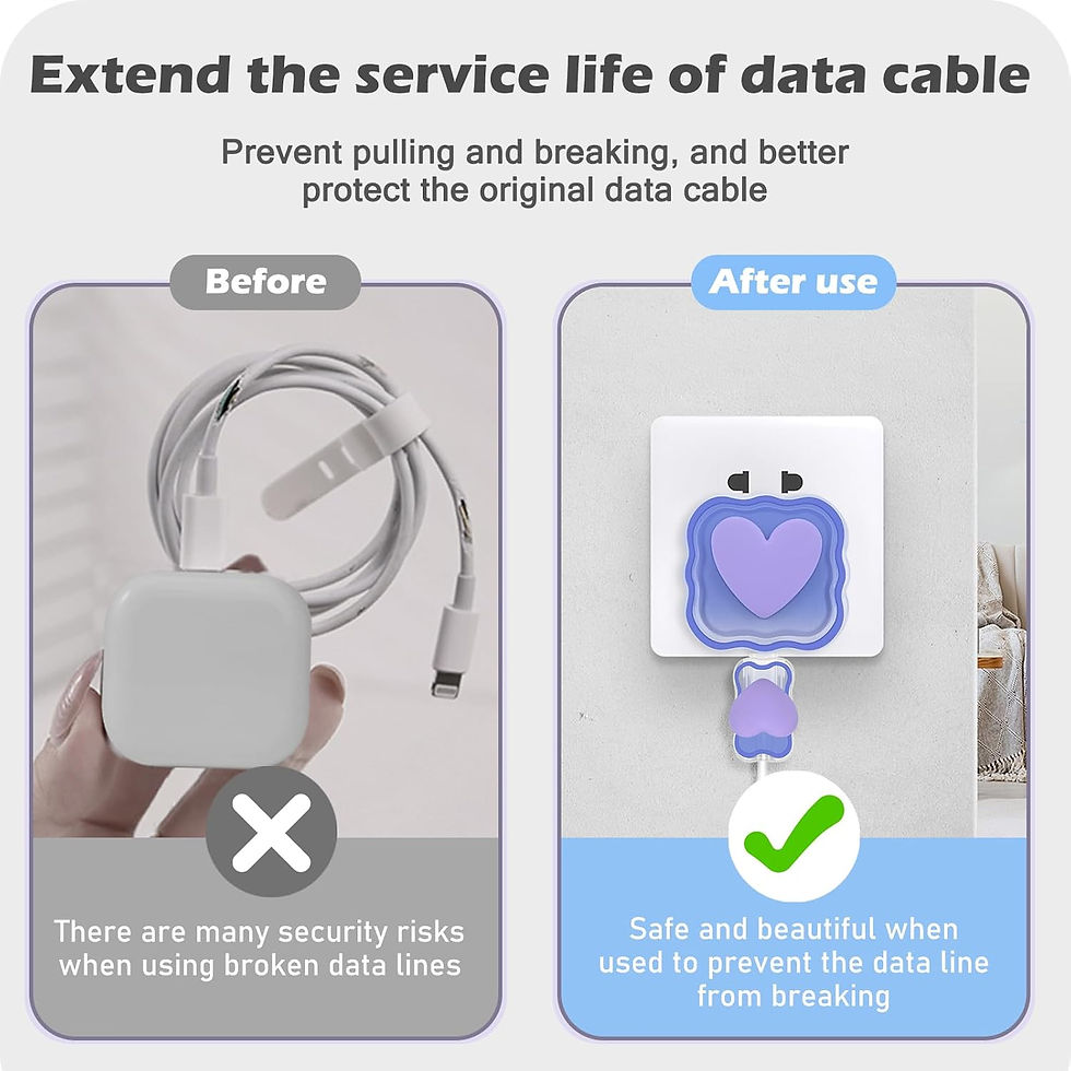 Miniatura: Heart Cable Protector & Charging Cord Set