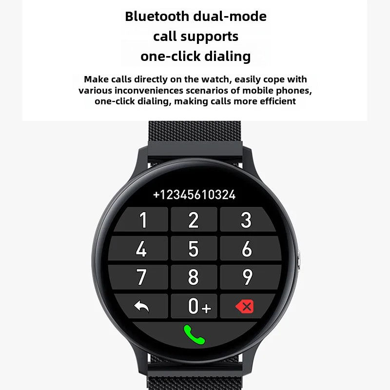 Miniature : Bluetooth Smartwatch with Fitness & Health Tracking – Black