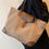 Miniatura: Large Colorblock Shoulder Tote Bag – Stylish School & Casual Handbag with Buckle Detail, Double Handles & Spacious Design