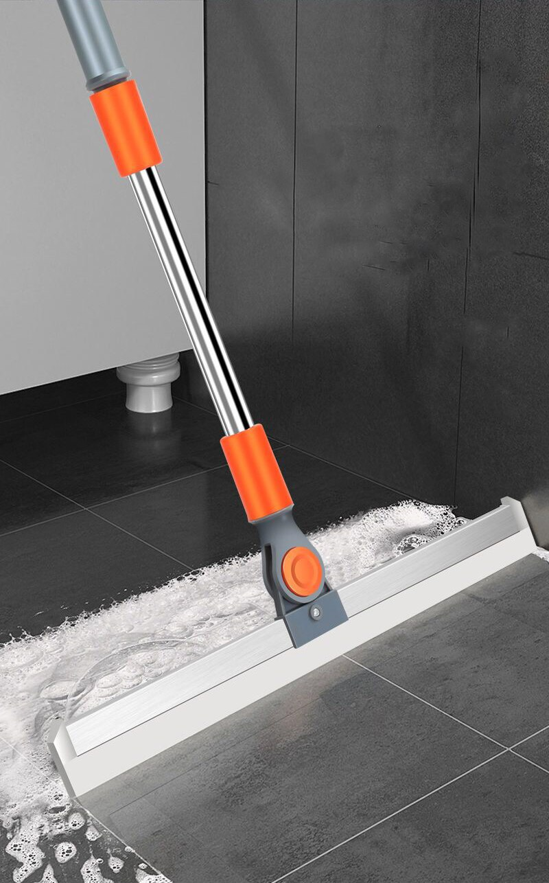 Miniatura: Cleaning Brush Long Handle Telescopic Magic Broom Silicone Floor Wiper Squeegee 