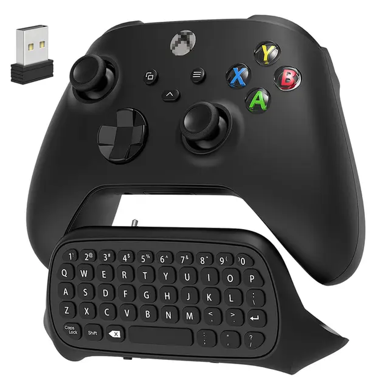 Wireless Gaming Chatpad for Xbox Series X/S/One: Keyboard with USB Receiver