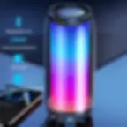 Portable Bluetooth Speaker with Wireless Microphone – LED Light Show, Bluetooth 5.0, and Karaoke Mode