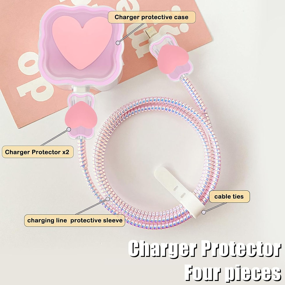 Miniatura: Heart Cable Protector & Charging Cord Set