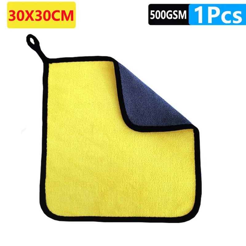 Miniature : 3/10/40Pcs Microfiber Car Cleaning Towel Thicken Soft Drying Cloth Car Body Wash
