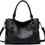 Miniatura: Womens Handbags Soft Leather Retro Vintage Designer Top-Handle Casual Pocket Lad