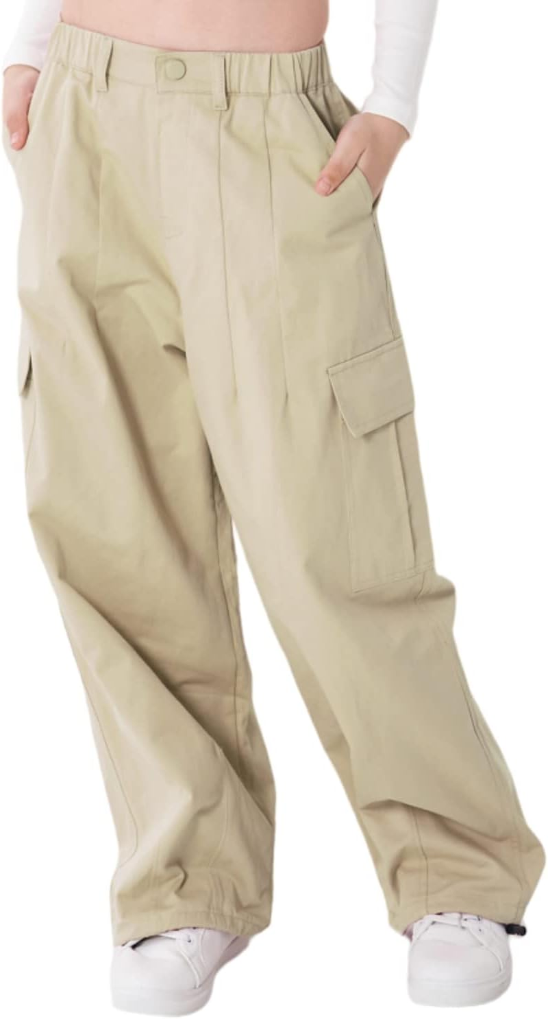 Miniatura: Girls Cargo Trousers with Elasticated Waist.