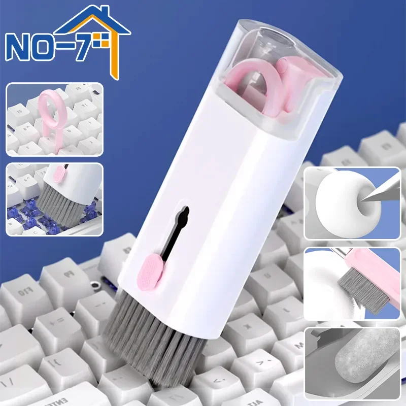 Miniatura: Keyboard Cleaning Kit 7-In-1 Laptops Cleaner with Keycap Puller, Multifunctional