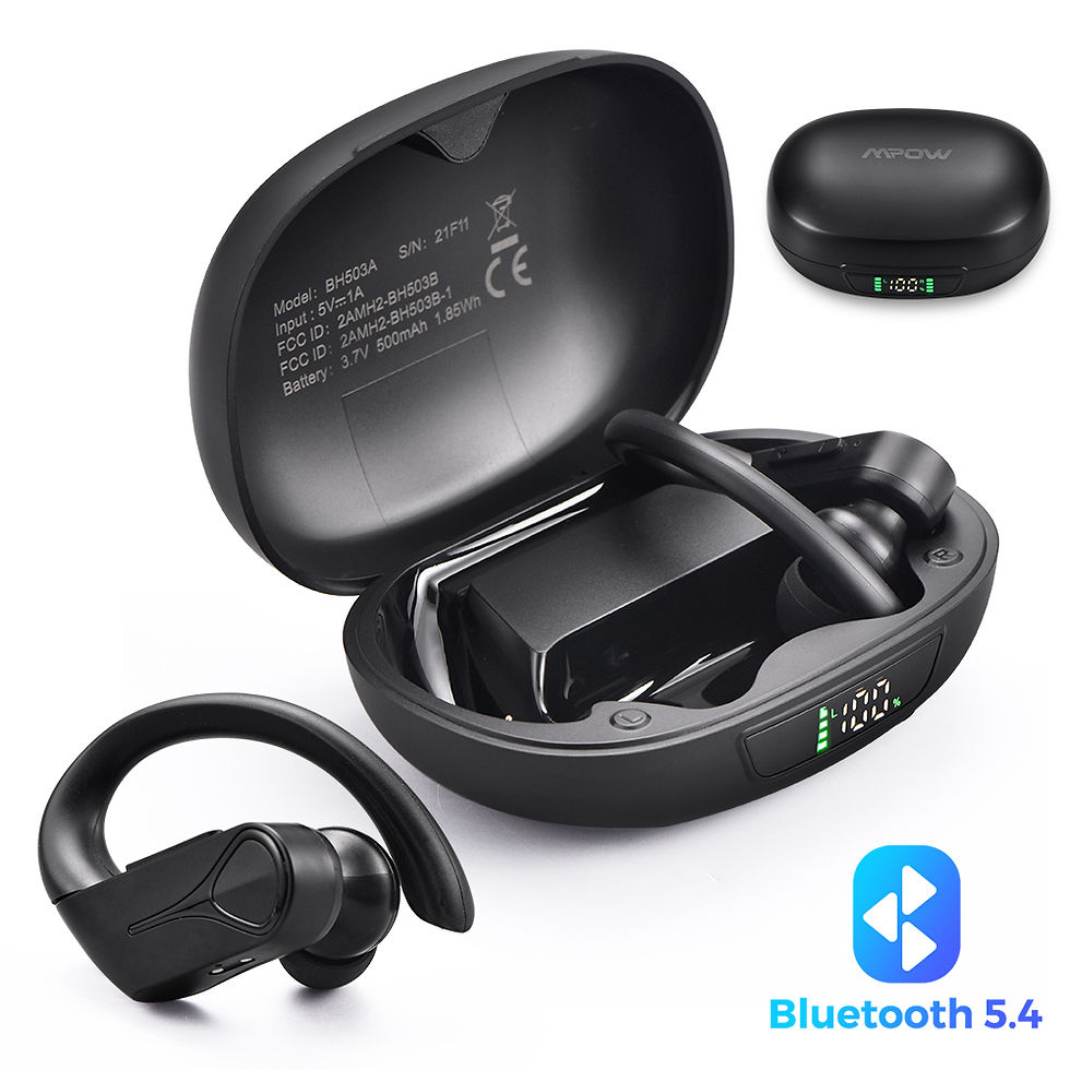 Thumbnail: Mpow Flame Solo Wireless Earbuds Sports Bluetooth Ear Hook design 28Hrs Playtime