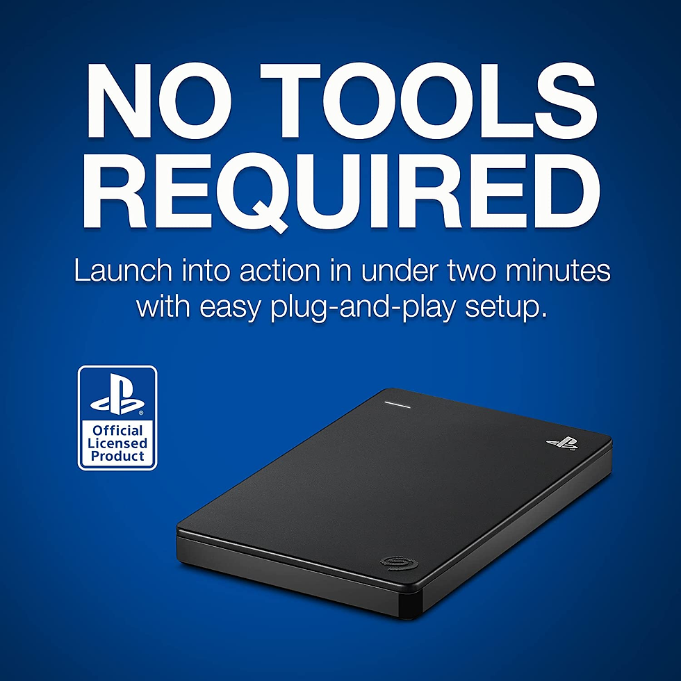 Miniatura: Seagate Game Drive for PS5 and PS4 – 2TB Portable External Hard Drive, Black