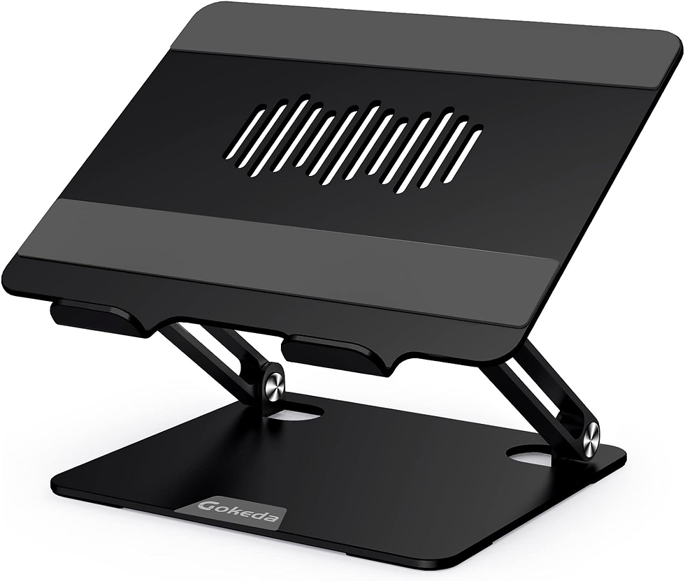 Miniatura: Laptop Stand, Ergonomic Aluminium Alloy Computer Stand for Desk, Multi-Angle Adj