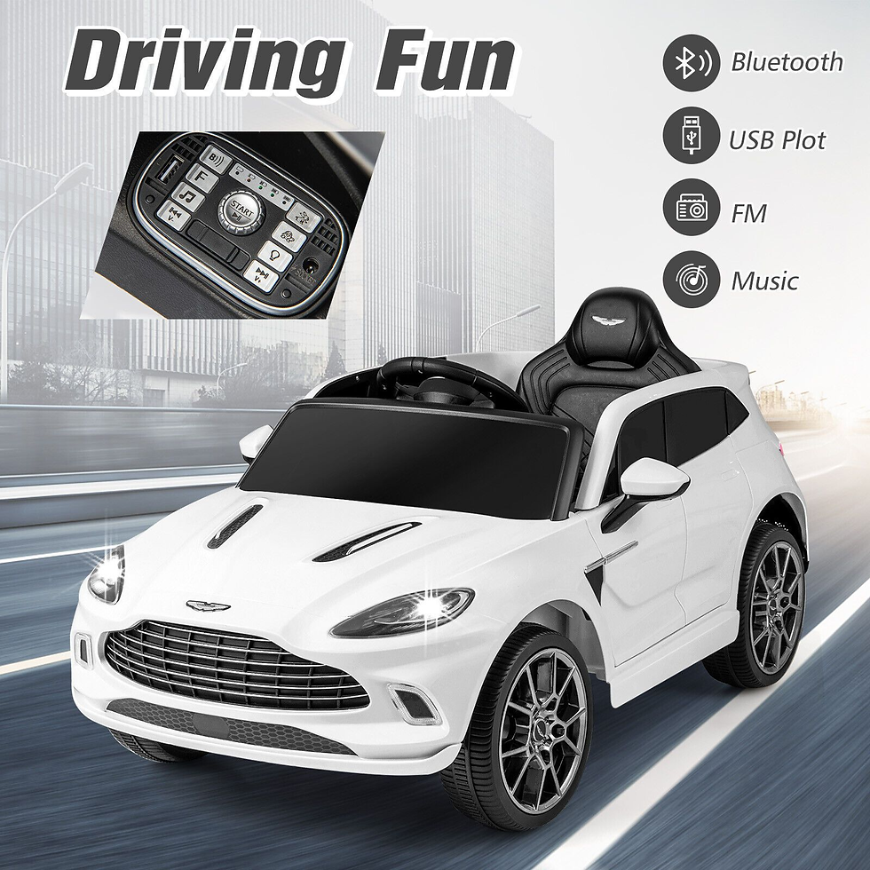 Thumbnail: 12V Licensed Aston Martin DBX Kids Ride on Car with Dual Lockable Doors