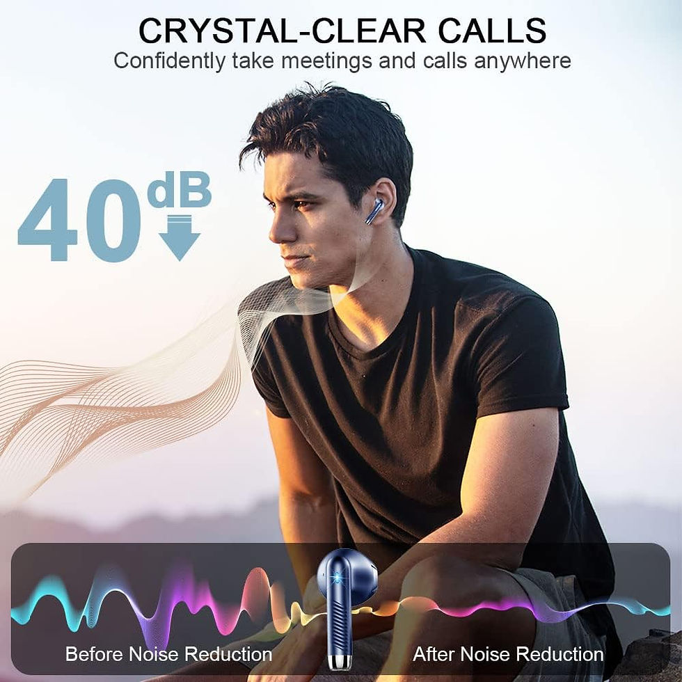 Miniatura: Wireless Earbuds, Bluetooth 5.3 Headphones 2024 Wireless Headphones with Deep Ba