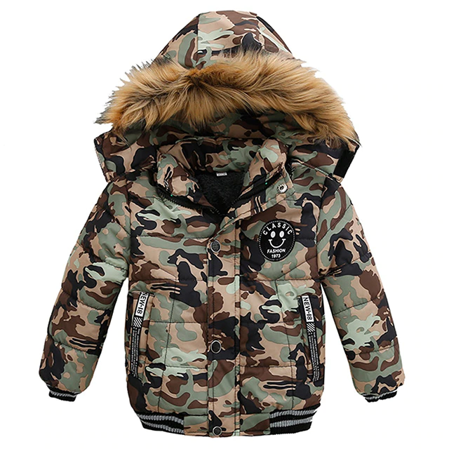 Miniatura: Children Hooded Warm Jacket