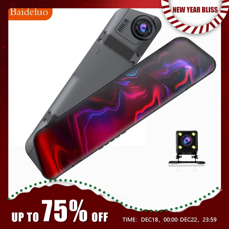 Thumbnail: Car Front and Rear Dual Lens High-Definition Night Vision 1080P Driving Recorder