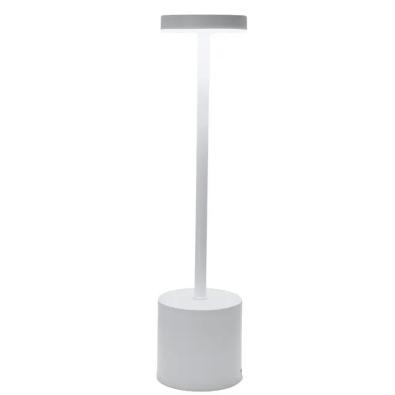 Miniatura: Simple LED Rechargeable Touch Metal Table Lamp Three Colors Bedside Creative Amb