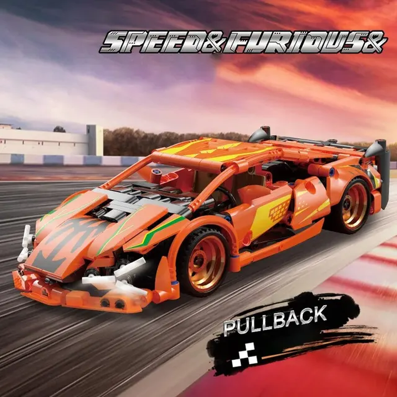 Miniatura: City Speed Car Building Blocks 451PCS Luxury Auto Racing Vehicle with Super Race