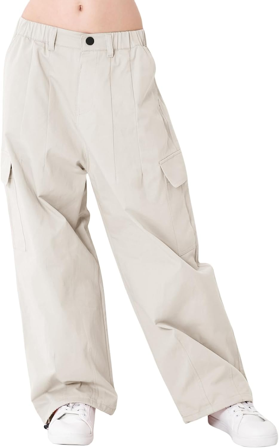 Miniatura: Girls Cargo Trousers with Elasticated Waist.