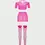 Thumbnail: Classic Sexy 4-Piece Hot Pink High Stretch Set – Ultimate Winter Fashion