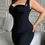 Miniatura: Black Contrast Lace Bodysuit – Medium Support Shapewear for Tummy, Thighs, Waist