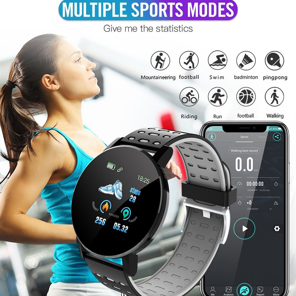 Miniatura: Rovtop 1.3inch Heart Rate Tracker Bracelet Smart Watch
