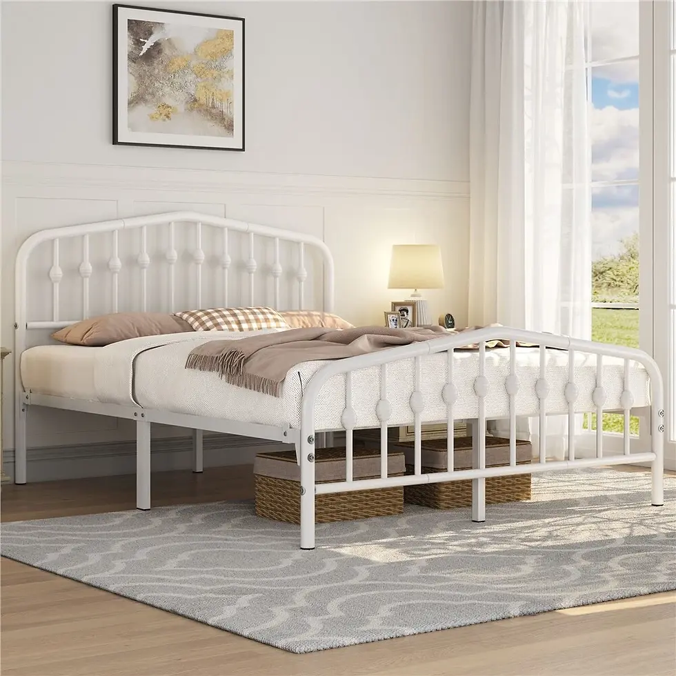 Thumbnail: Vintage-Inspired Platform Bed Frame - Simplistic Yet Classy