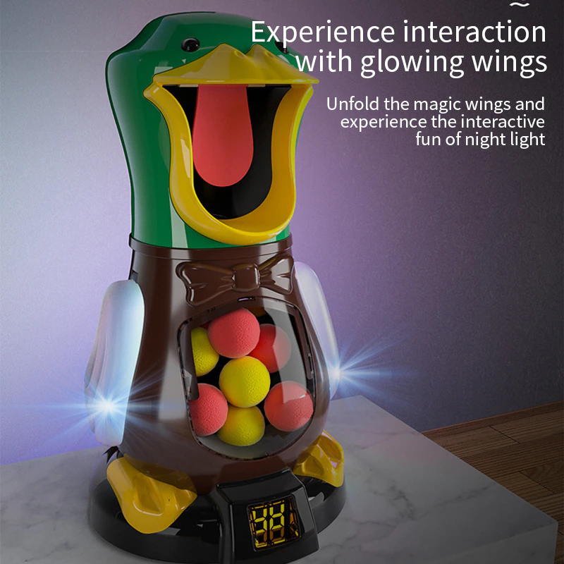 Thumbnail: Hungry Shooting Duck Toys 98K Pistol Air-Powered Gun Soft Bullet Ball Game Set