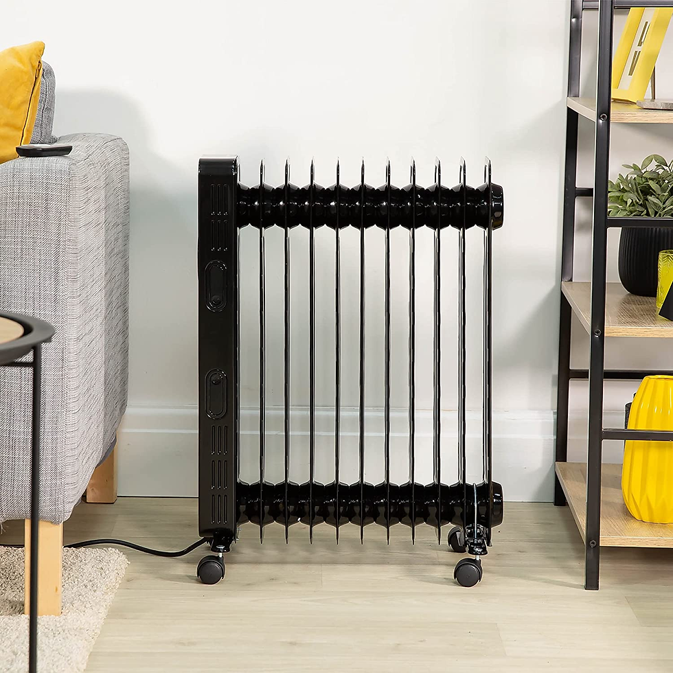 Miniature : Portable Electric Heater: 2300W Oil Filled Radiator with Remote Control