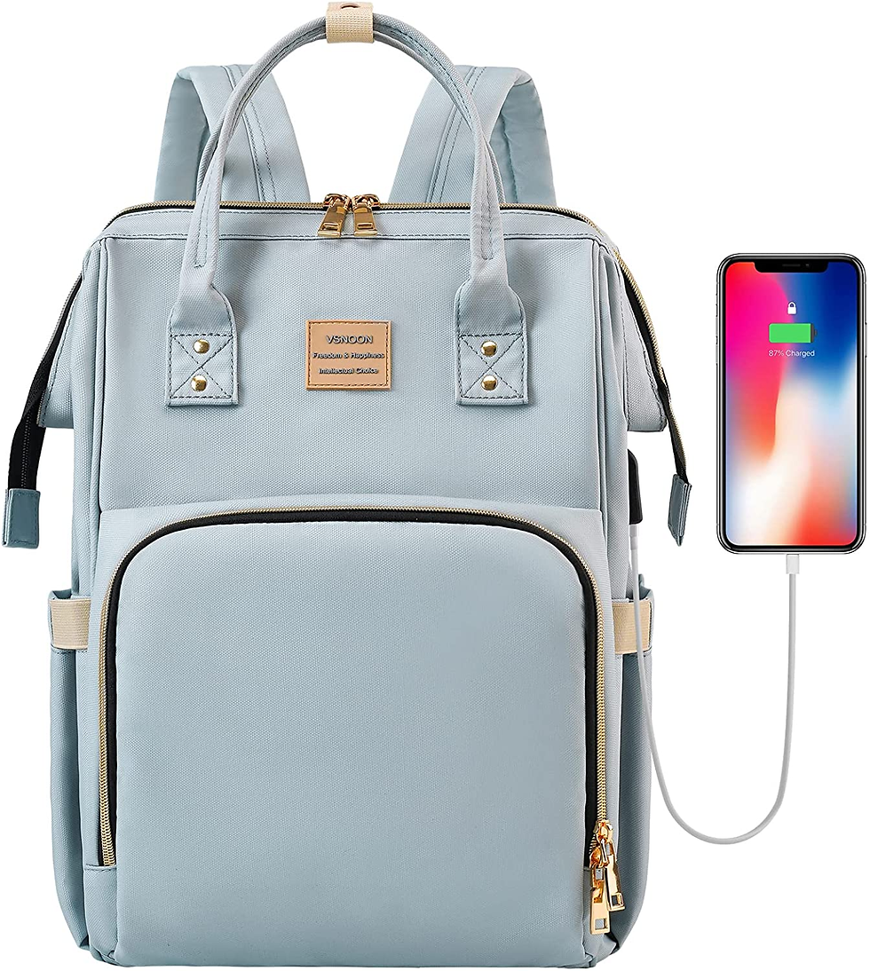 Miniatura: Laptop Backpack for Women,15.6 Inch Stylish Rucksack Wide Open for College Schoo