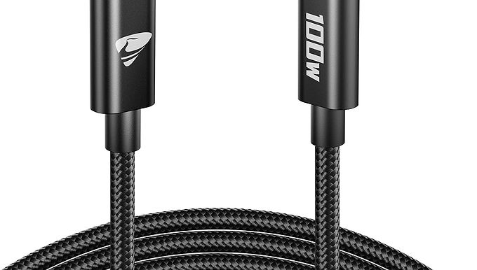 USB-C to USB-C 100W Fast Charging Cable For Phone And Laptop (2M) Pack Of 2