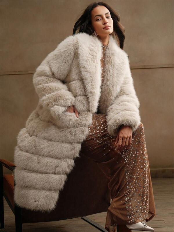 Miniatura: Anewsta Women’s Fashion Fluffy Long Coat – Stylish and Warm Winter Outerwear