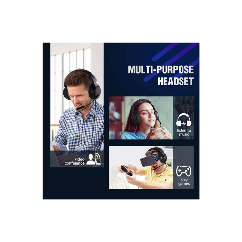 Thumbnail: XIBERIA V20 Gaming Headphones For Laptop And PC USB Plug In