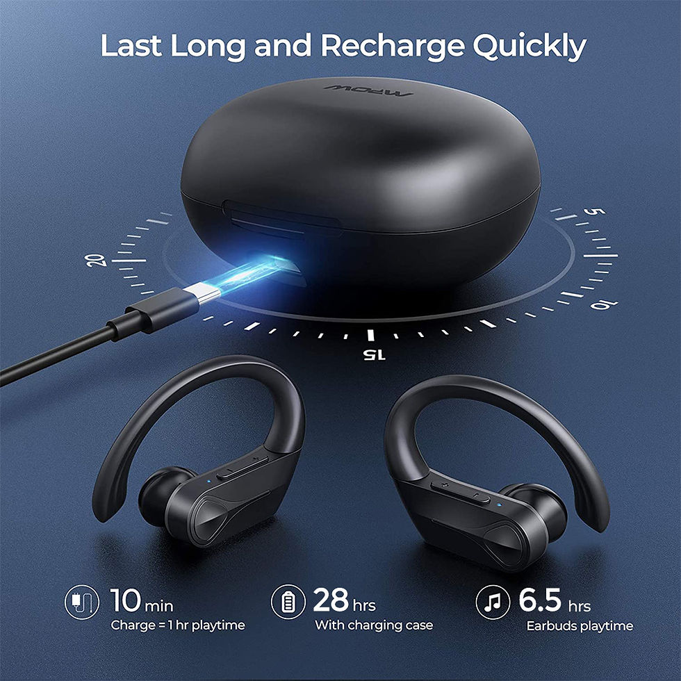 Miniatura: Mpow Flame Solo Wireless Earbuds Sports Bluetooth Ear Hook design 28Hrs Playtime