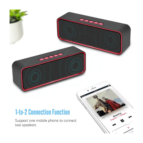 Thumbnail: Kolaura Portable Wireless Speaker Bluetooth Speaker - 3D Stereo HiFi Bass
