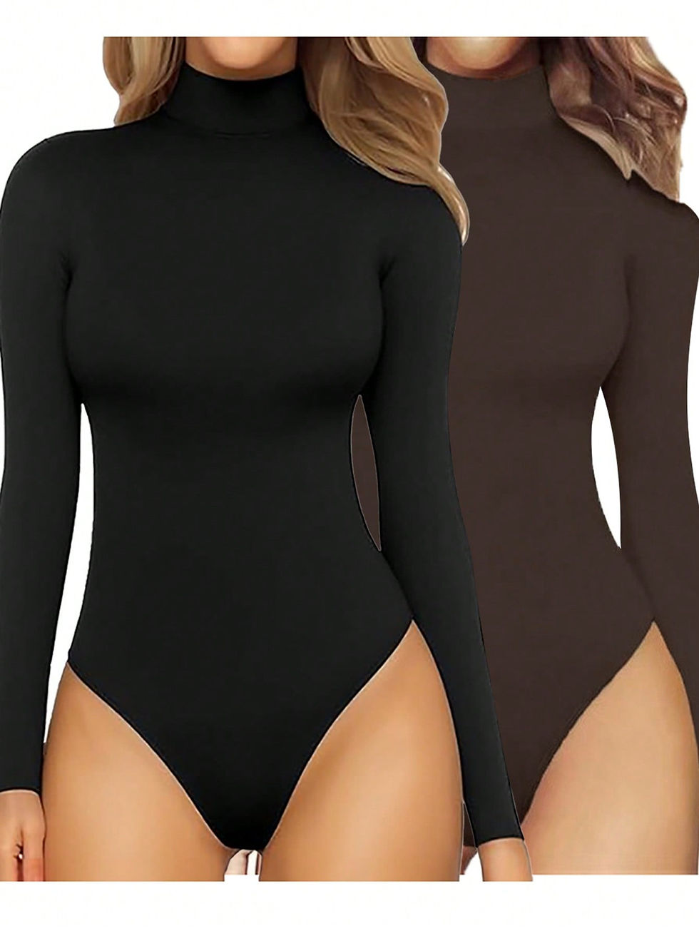 Miniatura: Essnce Solid Turtleneck Long Sleeve Bodysuit