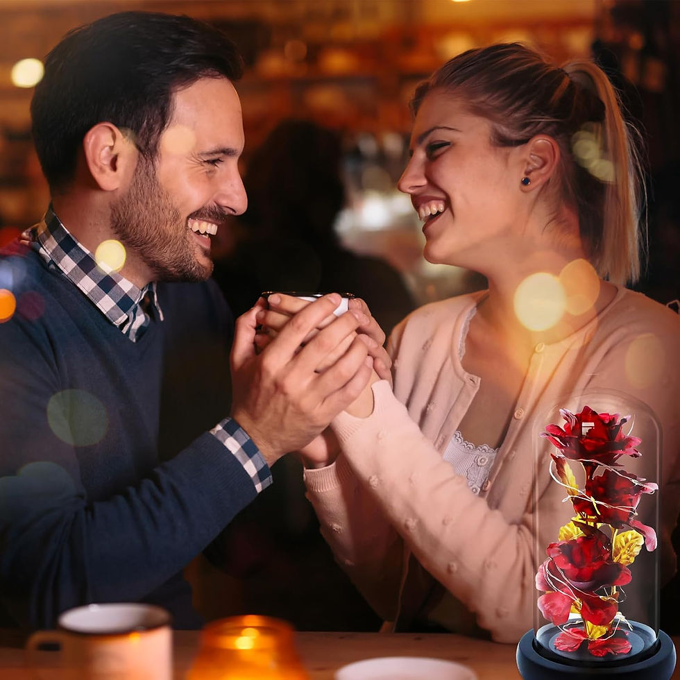Miniature : LED Eternal Rose in Glass Dome – Romantic Gift for Mother’s Day, Valentine’s Day, and Special Occasions