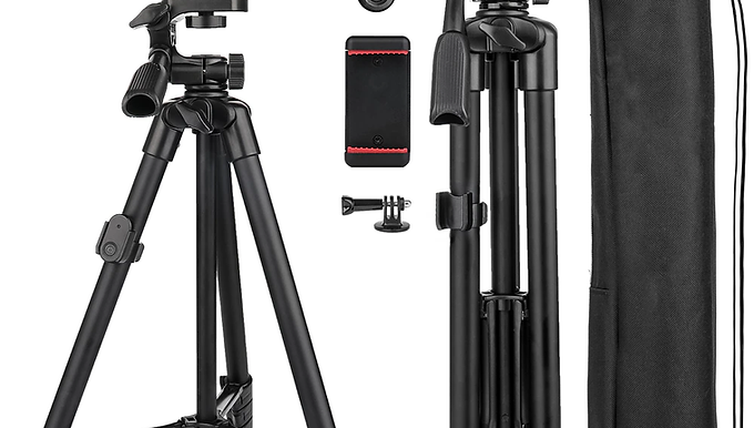 Professional 55-Inch Phone Tripod for Video Recording and Photography