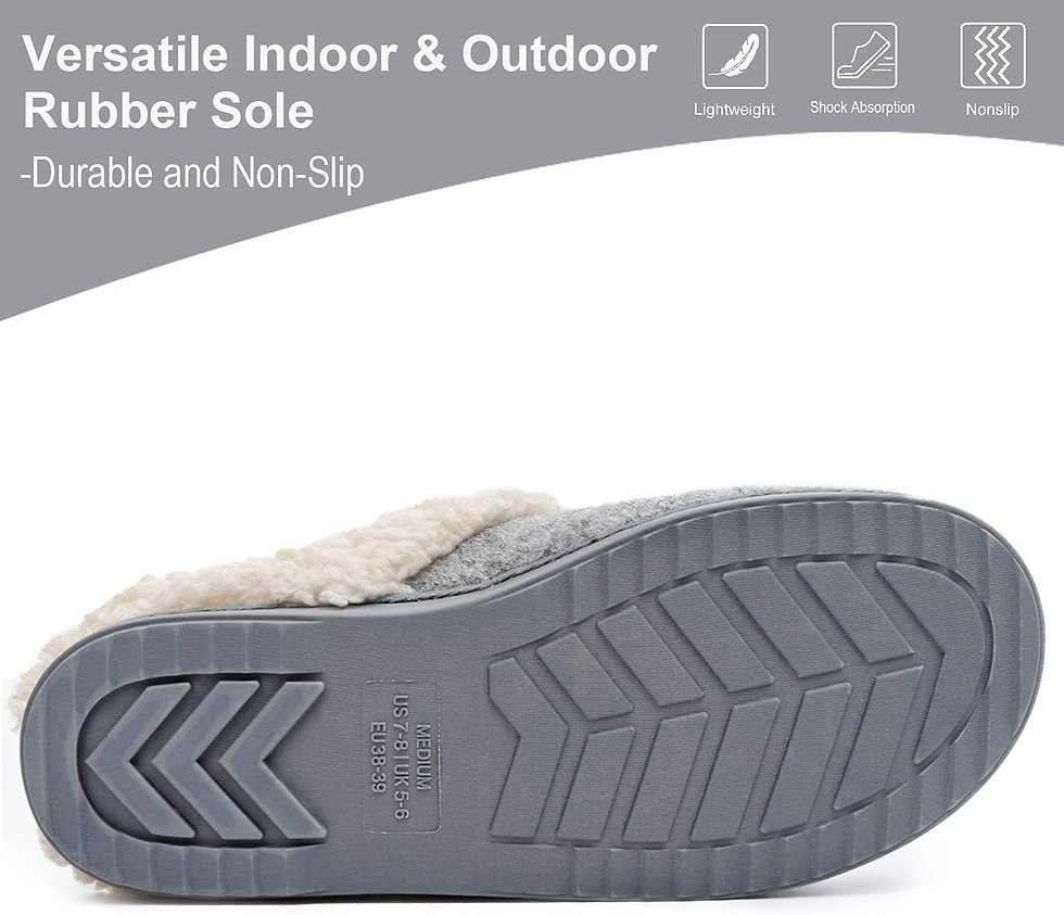 Thumbnail: Women's Woolen Slippers Memory Foam Slippers