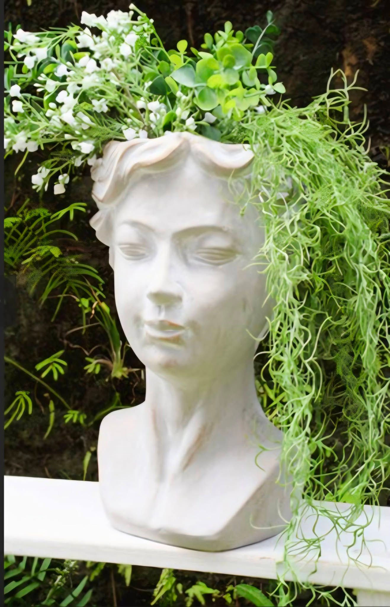 Lucia Bust Head Planter Pot
